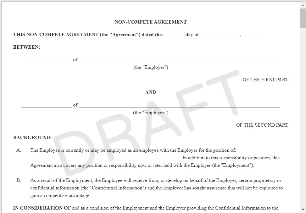 Basic NC Agreement