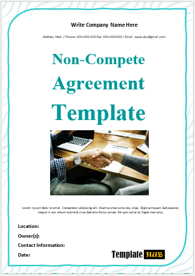 Non-Compete Agreement Template 01