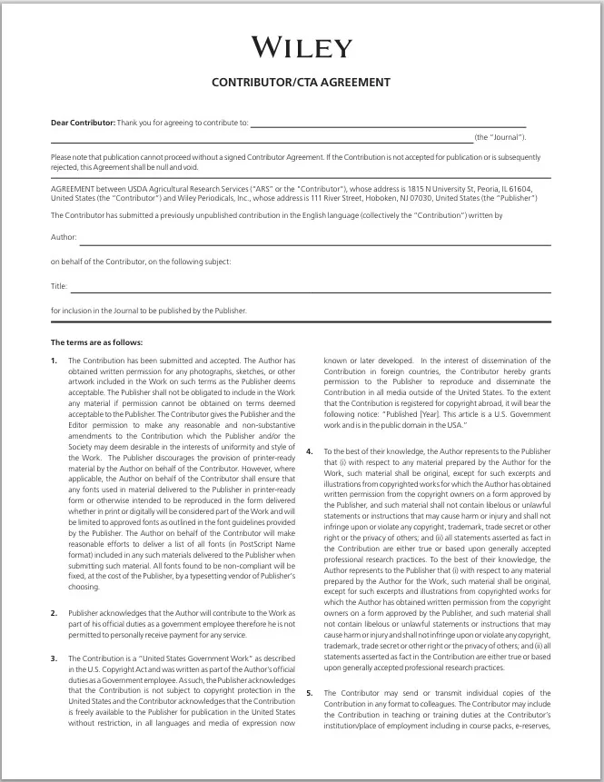 Assignment of Contributor Rights Agreement Template 5