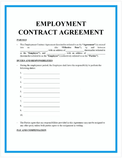 Employment Agreement Template (General Purpose) 5