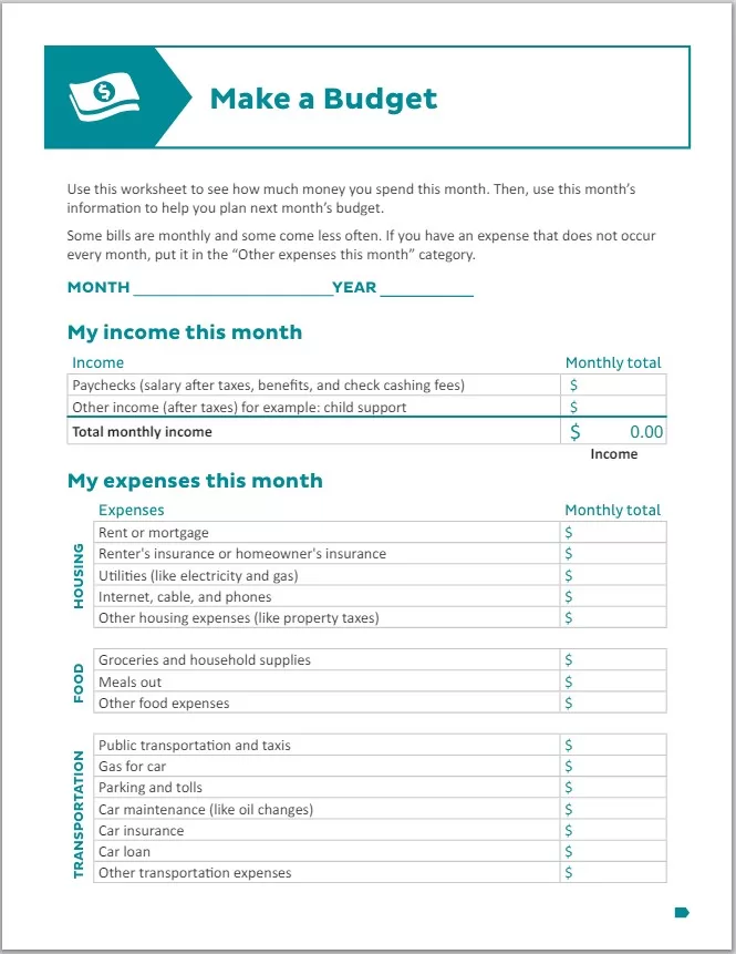 Family Budget Template 2