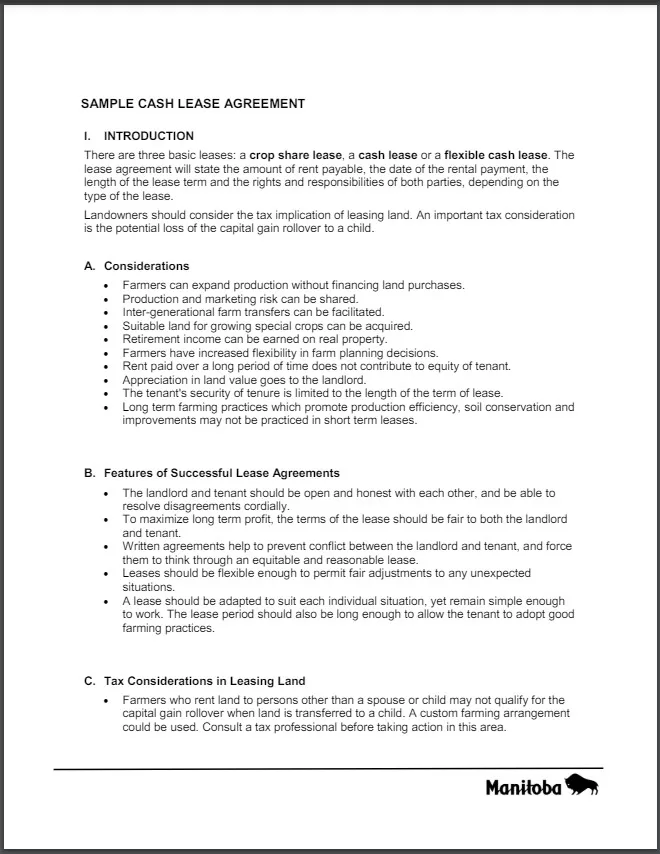 Form Land Lease Agreement Templat 03