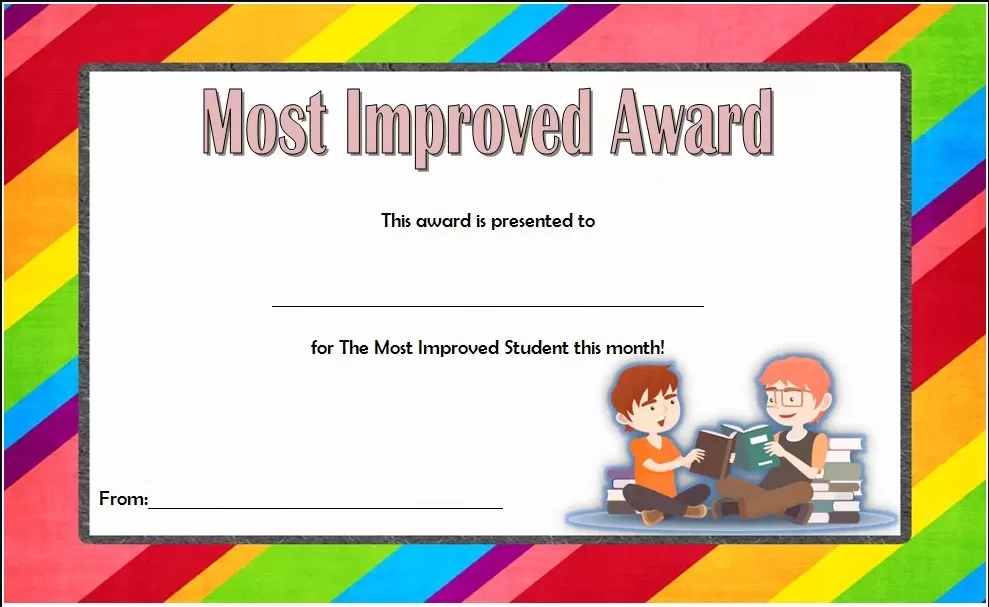 Improvement Award Template 5