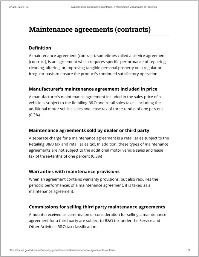 Maintenance Agreement Template 05