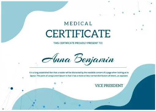 Medical Certificate Template 4