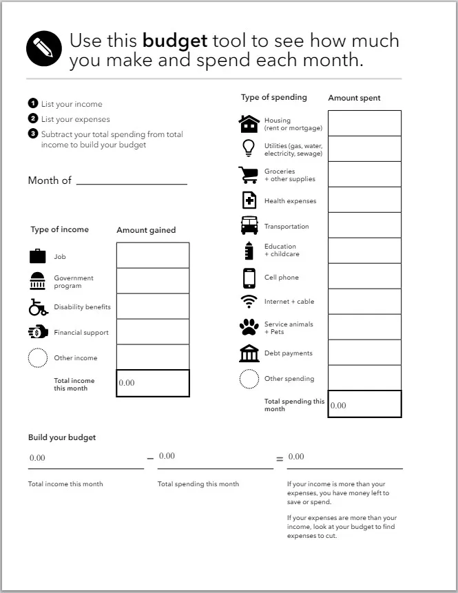 Monthly Budget Template 3