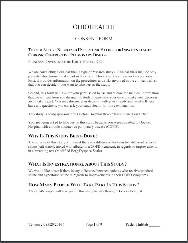 Physical Exam Consent Agreement Template 4