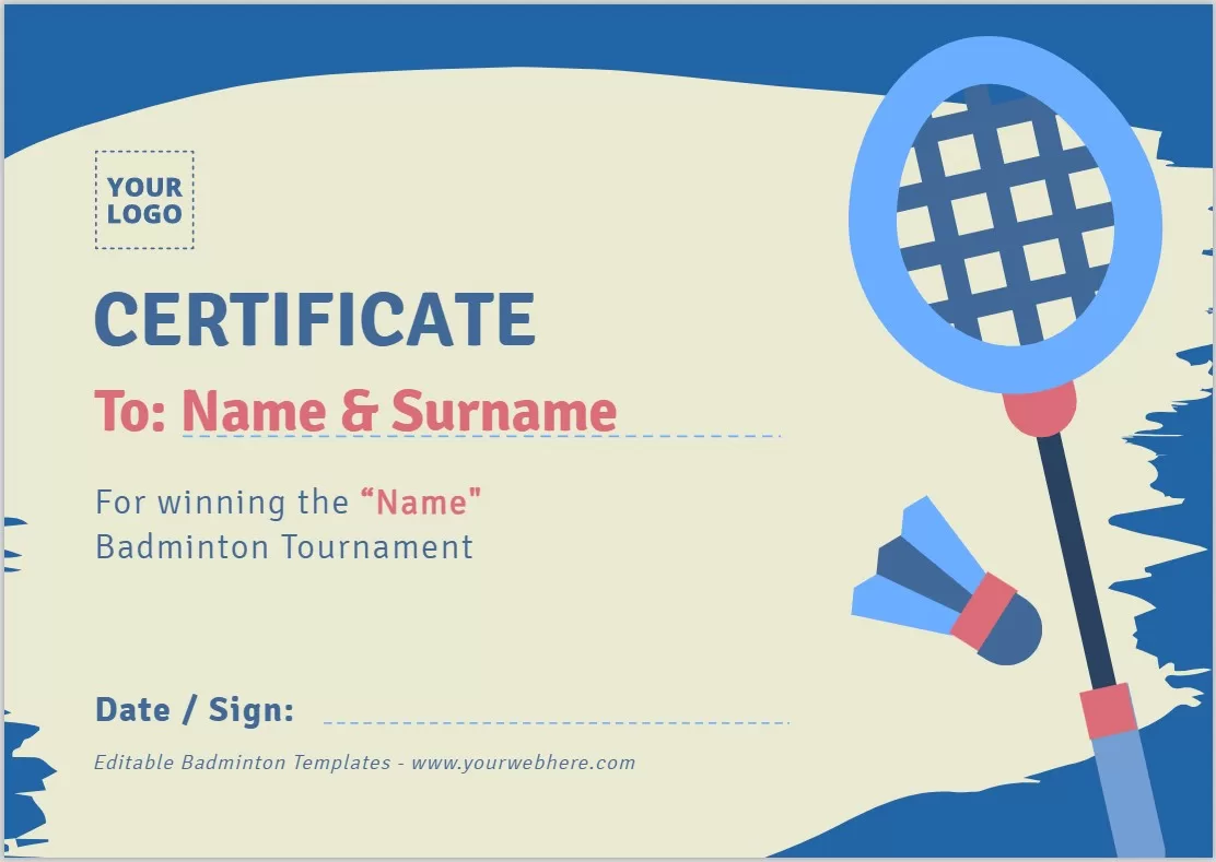 Sports Certificate Templates 5